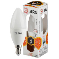  - Лампа светодиодная ЭРА E14 5W 2700K матовая LED B35-5W-827-E14 Б0018871