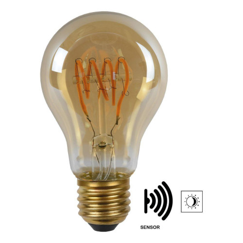 Лампа светодиодная Lucide E27 4W 2200K янтарная 49042/04/62 