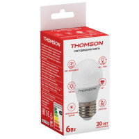  - Лампа светодиодная Thomson E27 6W 4000K шар матовая TH-B2038