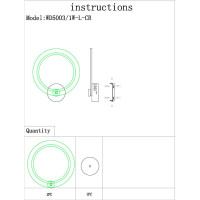  - Бра Wedo Light Kamoli WD5003/1W-L-CR