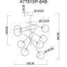 Подвесная люстра Arte Lamp Severus A7781SP-8AB - Подвесная люстра Arte Lamp Severus A7781SP-8AB