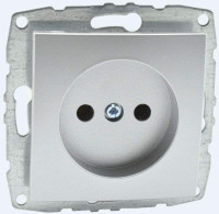  - Розетка 2К Mono Electric Despina/ Larissa 16A 250V винтовое подключение серебро 500-002122-116