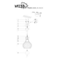  - Подвесной светильник Wedo light Monreale 66681.01.93.01