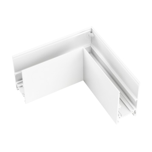 Коннектор угловой MAG-ORIENT-CON-2652-L90 (WH) (Arlight, IP20 Металл, 3 года) Угловой коннектор для трека MAG-ORIENT. DC48V. Материал алюминий, цвет белый. Размеры 100x100x26x52мм.