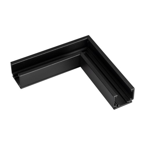 Коннектор угловой MAG-ORIENT-CON-2620-L90 (BK) (Arlight, IP20 Металл, 3 года) Угловой внешний коннектор для трека MAG-ORIENT 2620. DC48V. Материал алюминий, цвет черный. Размеры 100х100х26,2 мм.