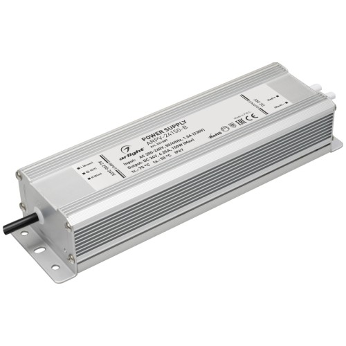 Блок питания ARPV-24150-B (24V, 6.3A, 150W) (Arlight, IP67 Металл, 3 года) 