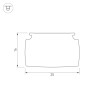 Экран SL-LINE-W20-145deg-2400 BLOCK FROST-PM (Arlight, Пластик) - Экран SL-LINE-W20-145deg-2400 BLOCK FROST-PM (Arlight, Пластик)