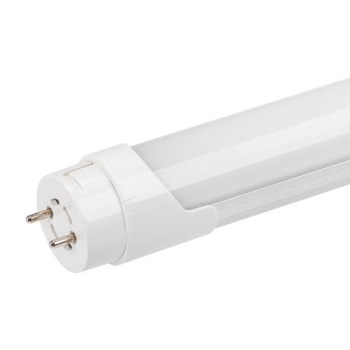 Светодиодная Лампа ECOTUBE T8-1200DR-20W-220V Day White (Arlight, T8 линейный) Светодиодная лампа Т8 1200мм, 20Вт, AC100-240V, цвет ДНЕВНОЙ БЕЛЫЙ 4000К, св.поток 1650 Lm±100 Lm, угол 120°, пульсация 0%. Вращаемый цоколь G13 с фиксатором положения. Корпус Алюминий+PC. Сертификат EAC.
