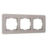  - Рамка Werkel Elite на 3 поста дымчатый W0032417 4690389180750