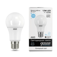  - Лампа светодиодная Gauss E27 12W 6500K матовая 23232