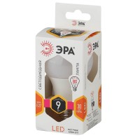  - Лампа светодиодная ЭРА E27 9W 2700K матовая LED A60-9W-827-E27 Б0032246
