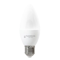  - Лампа светодиодная Thomson E27 6W 6500K свеча матовая TH-B2359