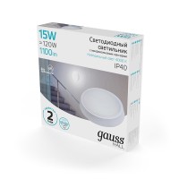  - Настенно-потолочный светодиодный светильник Gauss Hall 193411215-S