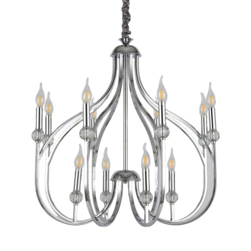 Подвесная люстра Lumina Deco Archetype LDP 1250-12 CHR 