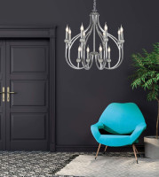  - Подвесная люстра Lumina Deco Archetype LDP 1250-12 CHR