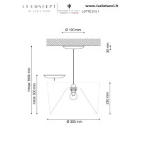  - Подвесной светильник Lucia Tucci Lotte 213.1