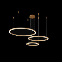  - Подвесная люстра Crystal Lux FORTUNA SP158W LED D400+600+800 GOLD