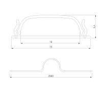  - Профиль гибкий алюминиевый с экраном Elektrostandard LL-2-ALP012 4690389170539
