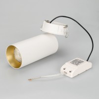  - Светильник SP-POLO-BUILT-R65-8W Warm3000 (WH-GD, 40 deg) (Arlight, IP20 Металл, 3 года)