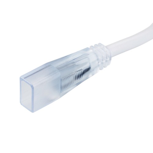 Коннектор с проводом ARL-Mini-Wire-24V (16x8mm) (Arlight, Пластик) Коннектор питания для подключения гибкого неона сечением 16х8 мм с напряжением питания DC24V. Длина провода 300 мм, 2 контакта подключения (одноцветный неон). Укомплектован силовым коннектором, заглушкой, клипсой держателем длиной 50 мм и 2 саморезами.