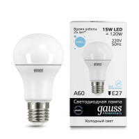  - Лампа светодиодная Gauss E27 15W 6500K матовая 23235