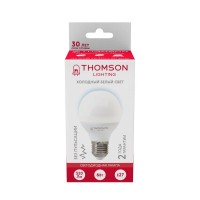  - Лампа светодиодная Thomson E27 6W 6500K шар матовая TH-B2318