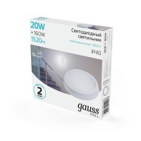  - Настенно-потолочный светодиодный светильник Gauss Hall 193411220