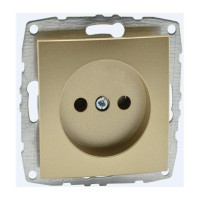  - Розетка 2К Mono Electric Despina/ Larissa 16A 250V винтовое подключение титан 500-002222-116
