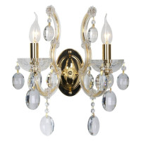  - Бра Crystal Lux Hollywood AP2 Gold