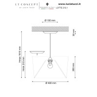  - Подвесной светильник Lucia Tucci Lotte 214.1