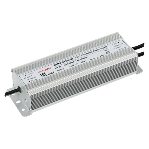 Блок питания ARPV-ST24150 (24V, 6.3A, 150W) (Arlight, IP67 Металл, 3 года) 