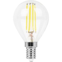  - Лампа светодиодная филаментная Feron E14 9W 2700K Шар Прозрачная LB-509 38001