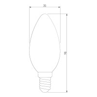  - Лампа светодиодная филаментная Elektrostandard BLE1426 E14 9W 4200K прозрачная 4690389151255