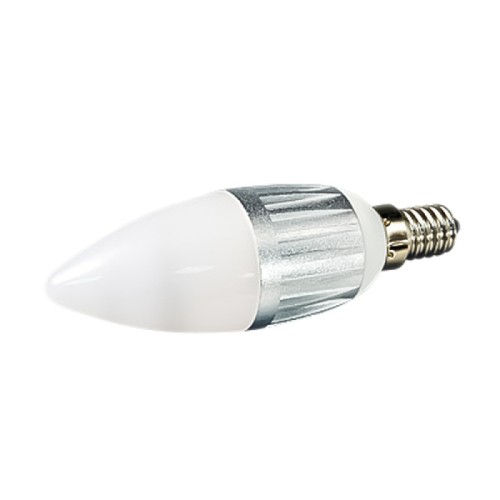 Светодиодная лампа E14 4W Candle -B35C Warm White (Arlight, СВЕЧА) Лампа E14 на светодиодах Epistar, высокая цветопередача CRI 80%. Цвет БЕЛЫЙ ТЕПЛЫЙ 2600-3100К, св.поток 120-150 лм, угол 223°. Питание 220В, мощность 4Вт. Размер 111х35мм.