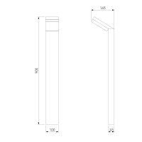  - Уличный светодиодный светильник Elektrostandard Sensor 1542 Techno Led серый 4690389175039