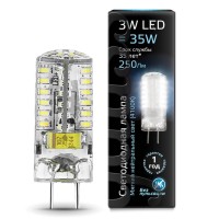  - Лампа светодиодная Gauss GY6.35 3W 4100K прозрачная 107719203