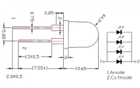  - Светодиод ARL-10080URC4-20 (Arlight, 10мм (круглый))