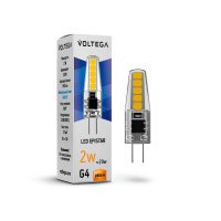  - Лампа светодиодная Voltega G4 2W 2800K прозрачная VG9-K1G4warm2W 7144