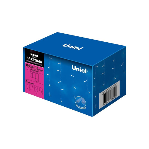 Уличная светодиодная гирлянда Uniel бахрома 220V белый ULD-B2007-100/TTK White IP44 UL-00007209 