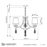 Подвесная люстра Lumina Deco Dominni LDP 9268-3 CHR - Подвесная люстра Lumina Deco Dominni LDP 9268-3 CHR