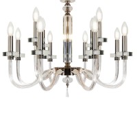  - Подвесная люстра iLamp Vibe P9474-8+4 Nickel