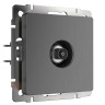 ТВ-розетка Werkel оконечная Графит рифленый WL04-TV 4690389146107 - ТВ-розетка Werkel оконечная Графит рифленый WL04-TV 4690389146107