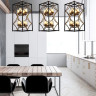 Подвесная люстра Lumina Deco Quadrato LDP 1223-8 BK+MD - Подвесная люстра Lumina Deco Quadrato LDP 1223-8 BK+MD