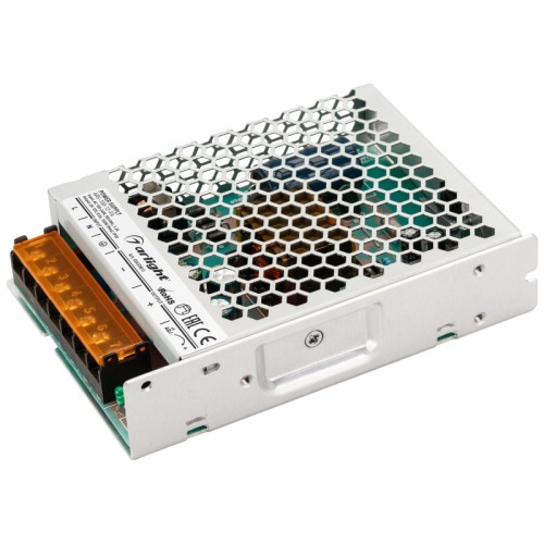 Блок питания ARS-100-12-FA (12V, 8.5A, 102W) (Arlight, IP20 Сетка, 3 года) Источник напряжения с гальванической развязкой для светодиодных изделий. Входное напряжение 100-240 VAC. Выходные параметры: 12 В, 8,5 А, 102 Вт. Встроенный PFC >0,5. Негерметичный алюминиевый сетчатый корпус IP 20. Габаритные размеры длина 134 мм, ширина 97 мм, высота 30 мм. Гарантийный срок 3 года.