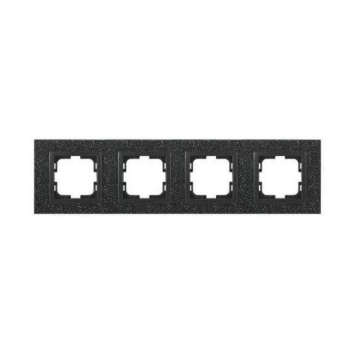 Рамка 4-постовая Mono Electric Style Granit чёрный гранит 107-610000-163 