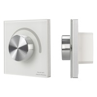  - Панель SMART-P37-DIM-IN White (230V, 1.2A, TRIAC, Rotary, 2.4G) (Arlight, IP20 Пластик, 5 лет)