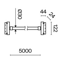  - Трековый подвесной светильник Technical TR101-2-100W3K-B