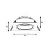 Встраиваемый светильник Zumaline Chuck dl square 92703-GD - Встраиваемый светильник Zumaline Chuck dl square 92703-GD