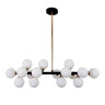 Подвесная люстра Lumina Deco Marsiada LDP 6033-16 BK+GD - Подвесная люстра Lumina Deco Marsiada LDP 6033-16 BK+GD