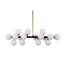 Подвесная люстра Lumina Deco Marsiada LDP 6033-16 BK+GD - Подвесная люстра Lumina Deco Marsiada LDP 6033-16 BK+GD